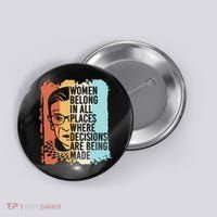 Rbg Ruth Bader Ginsburg Feminist Political Gift Button thumb 0
