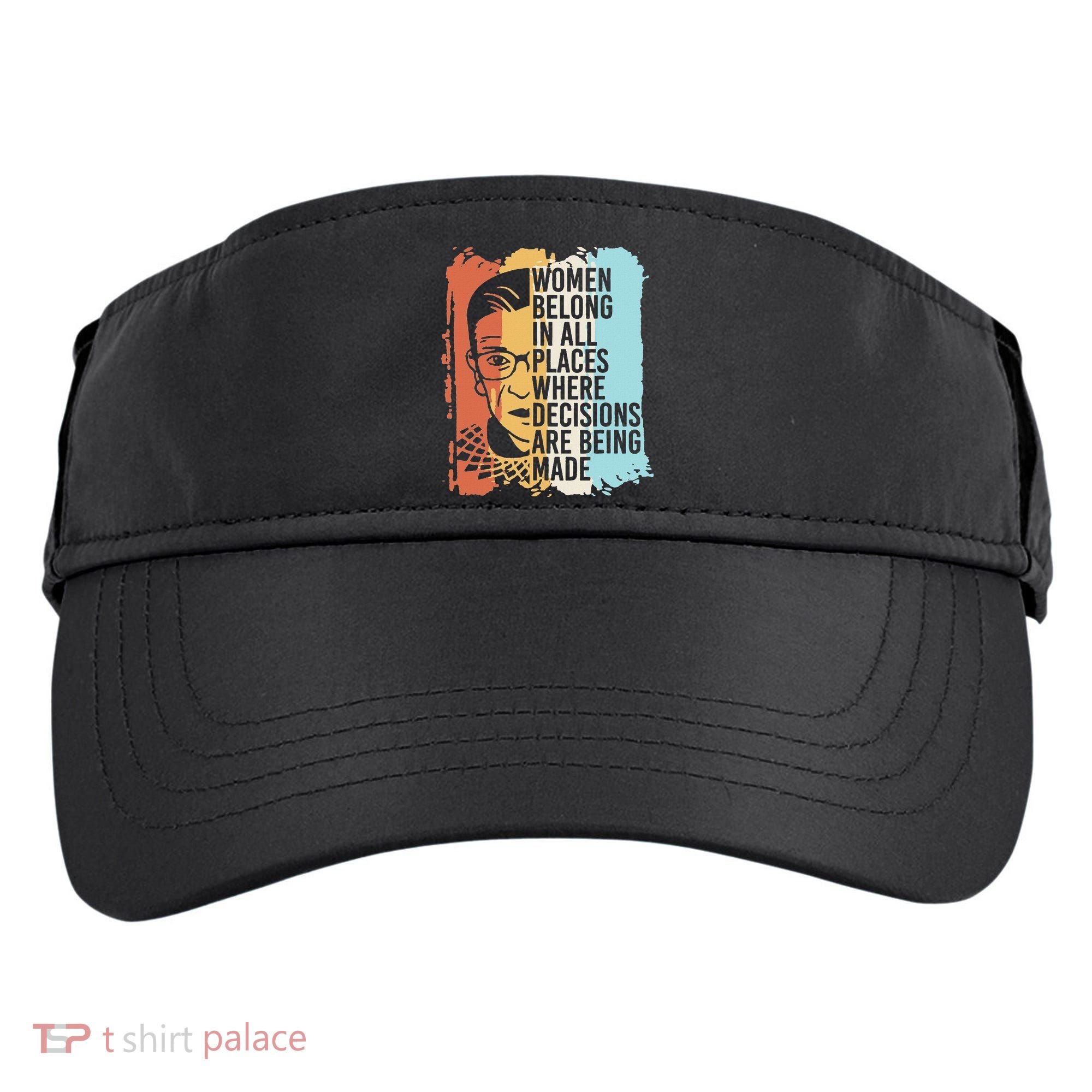 Rbg Ruth Bader Ginsburg Feminist Political Gift Adult Drive Performance Visor