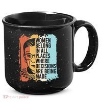 Rbg Ruth Bader Ginsburg Feminist Political Gift 15oz Campfire Ceramic Mug thumb 0