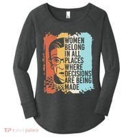 Rbg Ruth Bader Ginsburg Feminist Political Gift Women's Perfect Tri Tunic Long Sleeve Shirt thumb 0