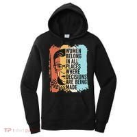 Rbg Ruth Bader Ginsburg Feminist Political Gift Women's Hoodie thumb 0