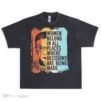 Rbg Ruth Bader Ginsburg Feminist Political Gift Urban Oversized Heavyweight T-Shirt thumb 0