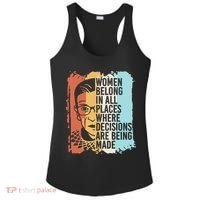 Rbg Ruth Bader Ginsburg Feminist Political Gift Ladies PosiCharge Competitor Racerback Tank thumb 0