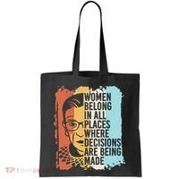 Rbg Ruth Bader Ginsburg Feminist Political Gift Tote Bag thumb 0