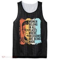 Rbg Ruth Bader Ginsburg Feminist Political Gift Mesh Reversible Basketball Jersey Tank thumb 0