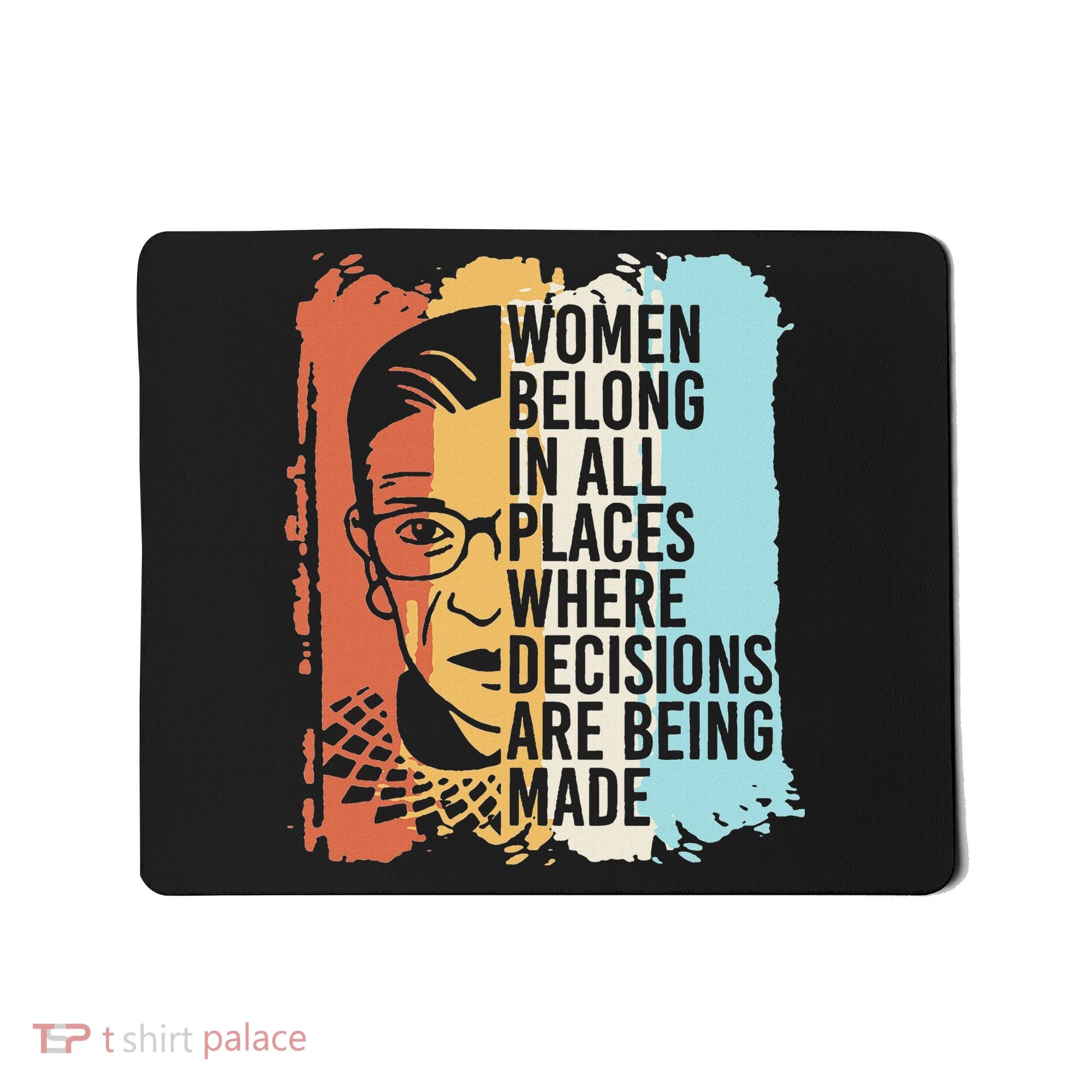 Rbg Ruth Bader Ginsburg Feminist Political Gift Mousepad