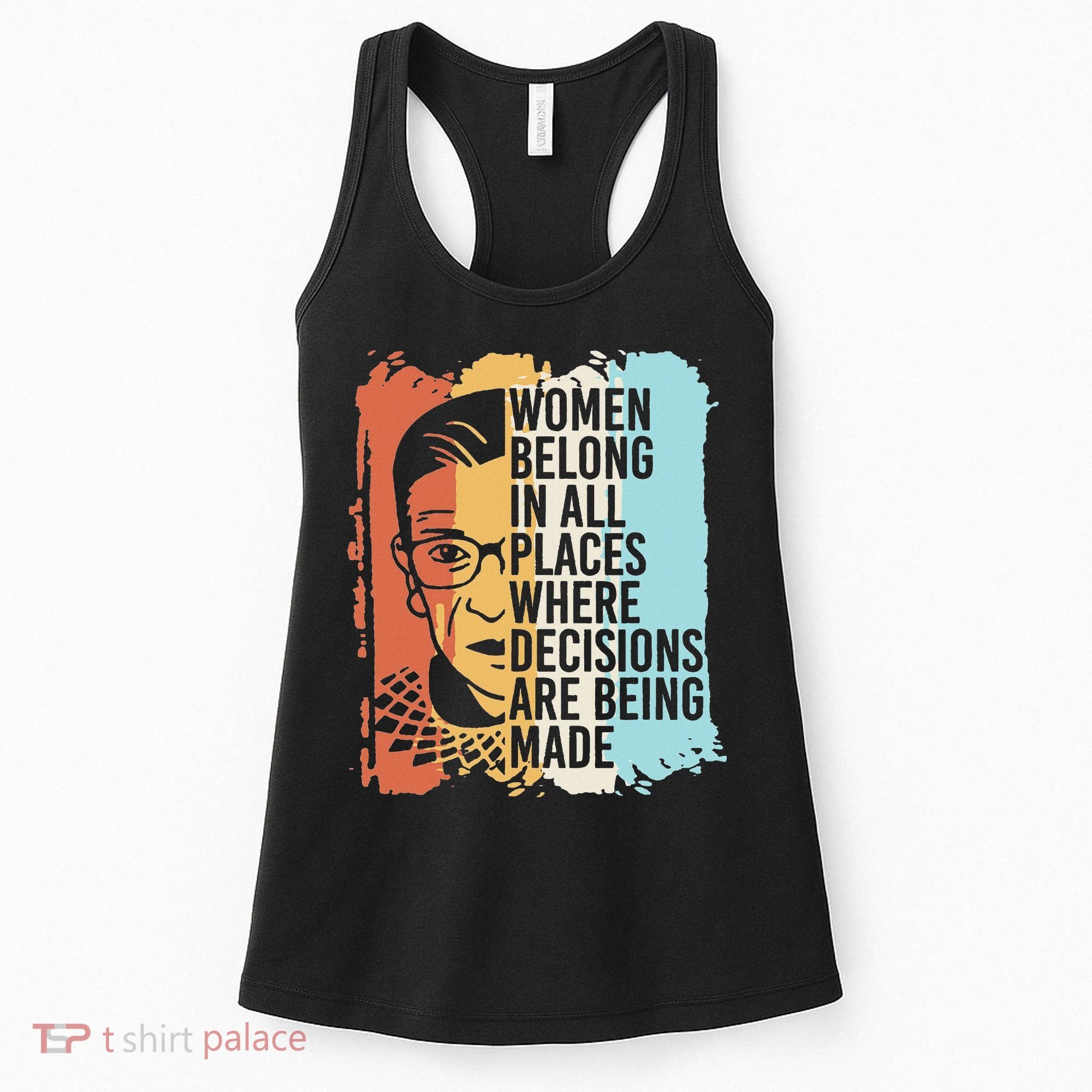 Rbg Ruth Bader Ginsburg Feminist Political Gift Women's Tank Top