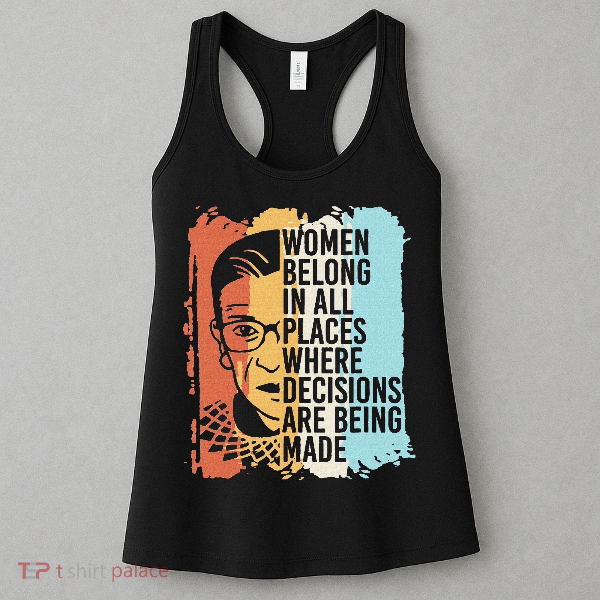 Rbg Ruth Bader Ginsburg Feminist Political Gift Women's Tank Top