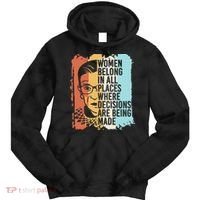Rbg Ruth Bader Ginsburg Feminist Political Gift Tie Dye Hoodie thumb 0