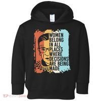 Rbg Ruth Bader Ginsburg Feminist Political Gift Toddler Hoodie thumb 0