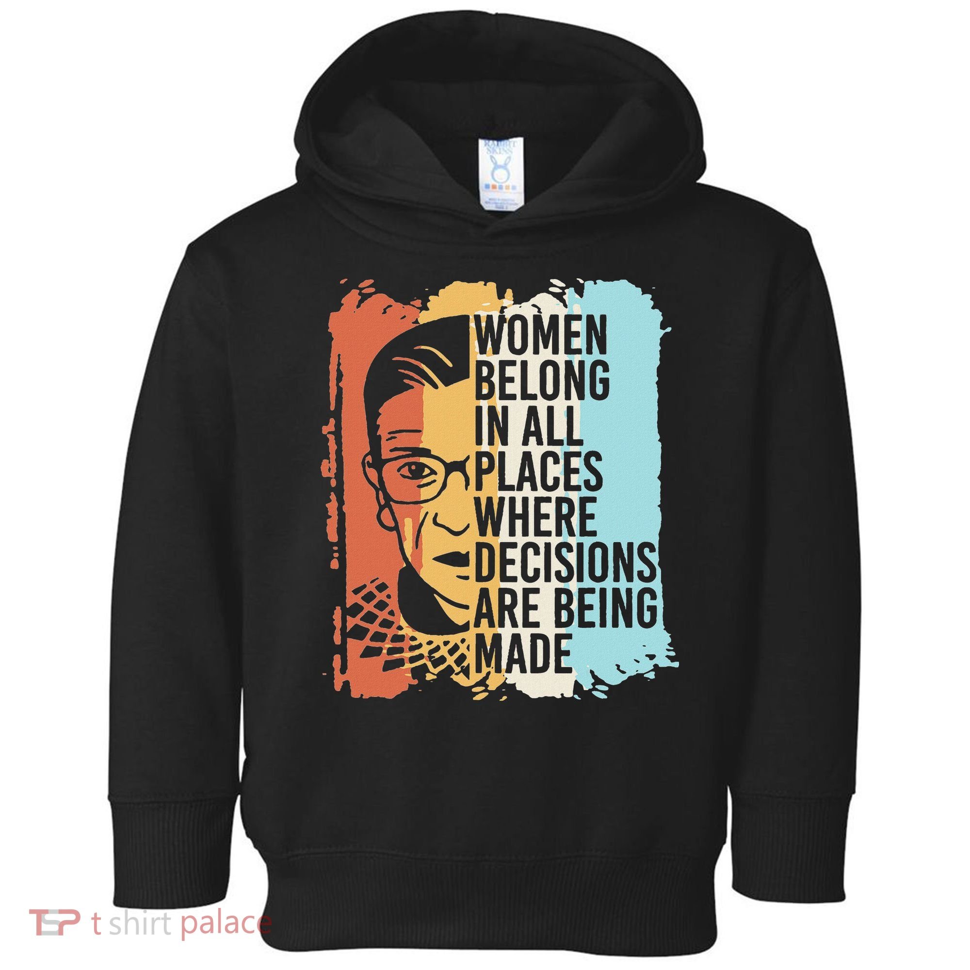 Rbg Ruth Bader Ginsburg Feminist Political Gift Toddler Hoodie
