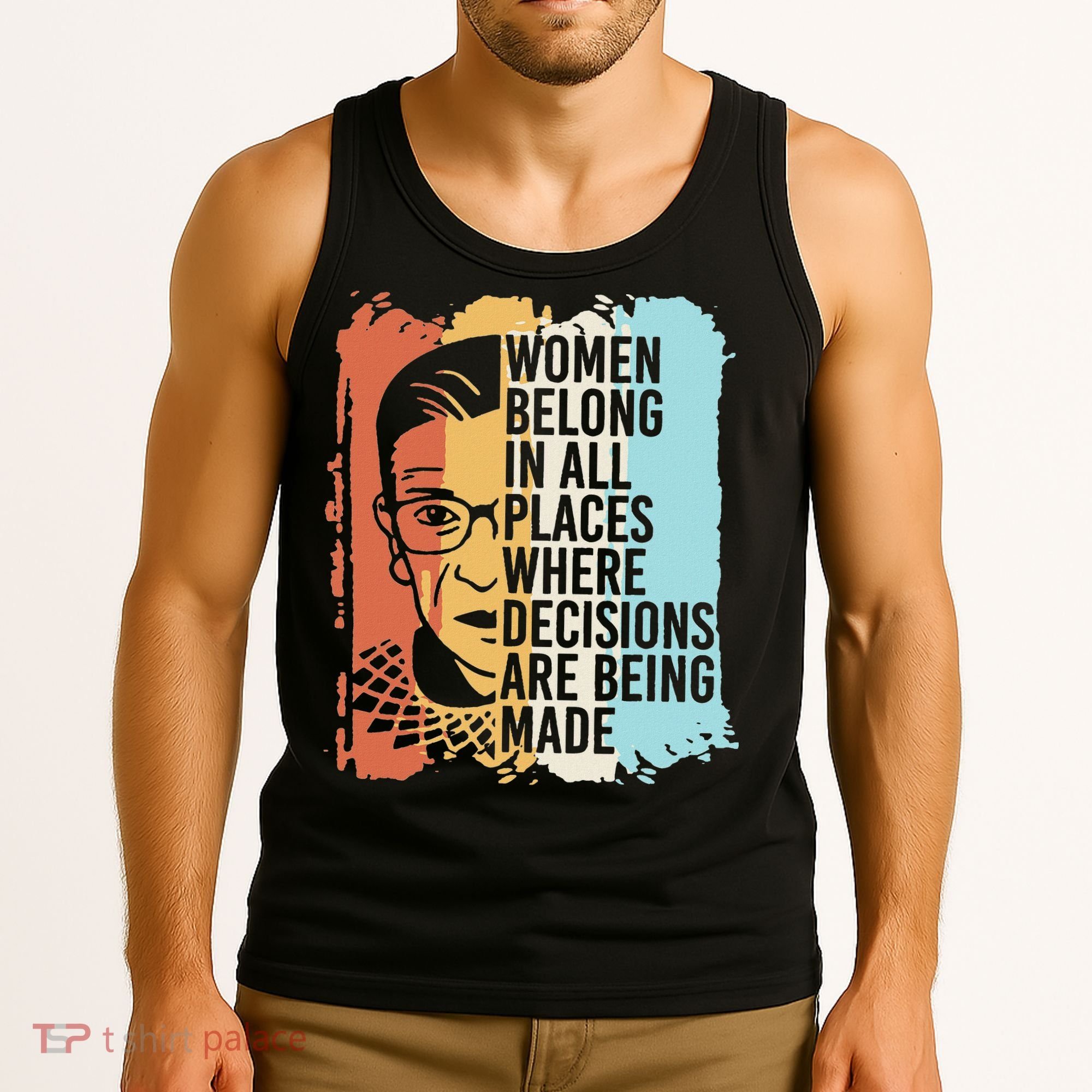 Rbg Ruth Bader Ginsburg Feminist Political Gift Tank Top