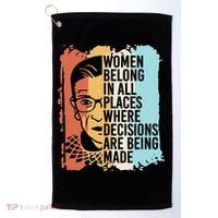 Rbg Ruth Bader Ginsburg Feminist Political Gift Golf Towel thumb 0