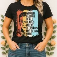 Rbg Ruth Bader Ginsburg Feminist Political Gift Women's T-Shirt thumb 2