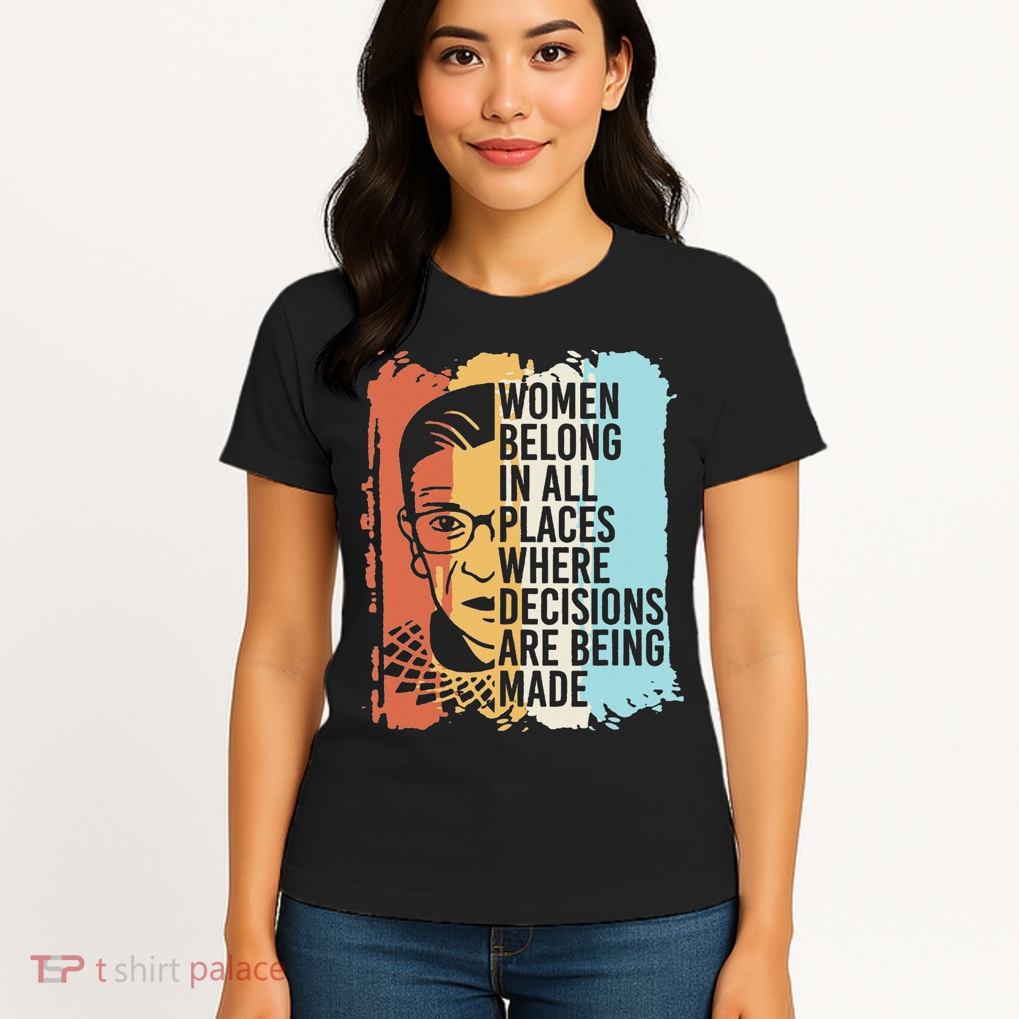 Rbg Ruth Bader Ginsburg Feminist Political Gift Women's T-Shirt
