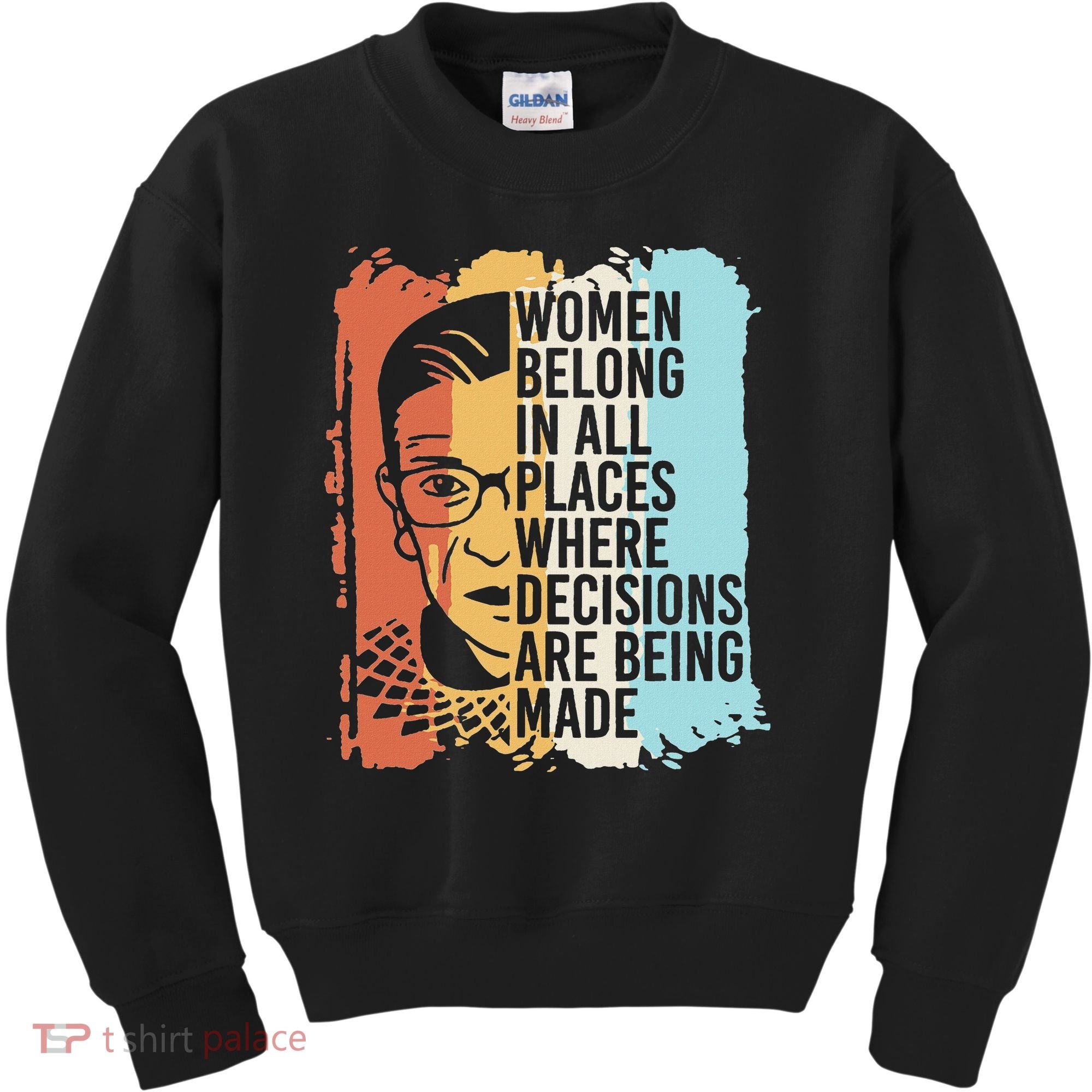Rbg Ruth Bader Ginsburg Feminist Political Gift Kids Sweatshirt