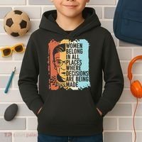 Rbg Ruth Bader Ginsburg Feminist Political Gift Kids Hoodie thumb 2