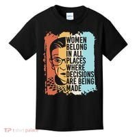 Rbg Ruth Bader Ginsburg Feminist Political Gift Kids T-Shirt thumb 0