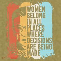 Rbg Ruth Bader Ginsburg Feminist Political Gift Garment-Dyed Women's Muscle Tee thumb 6