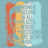 Rbg Ruth Bader Ginsburg Feminist Political Gift Sueded Cloud Jersey T-Shirt thumb 2