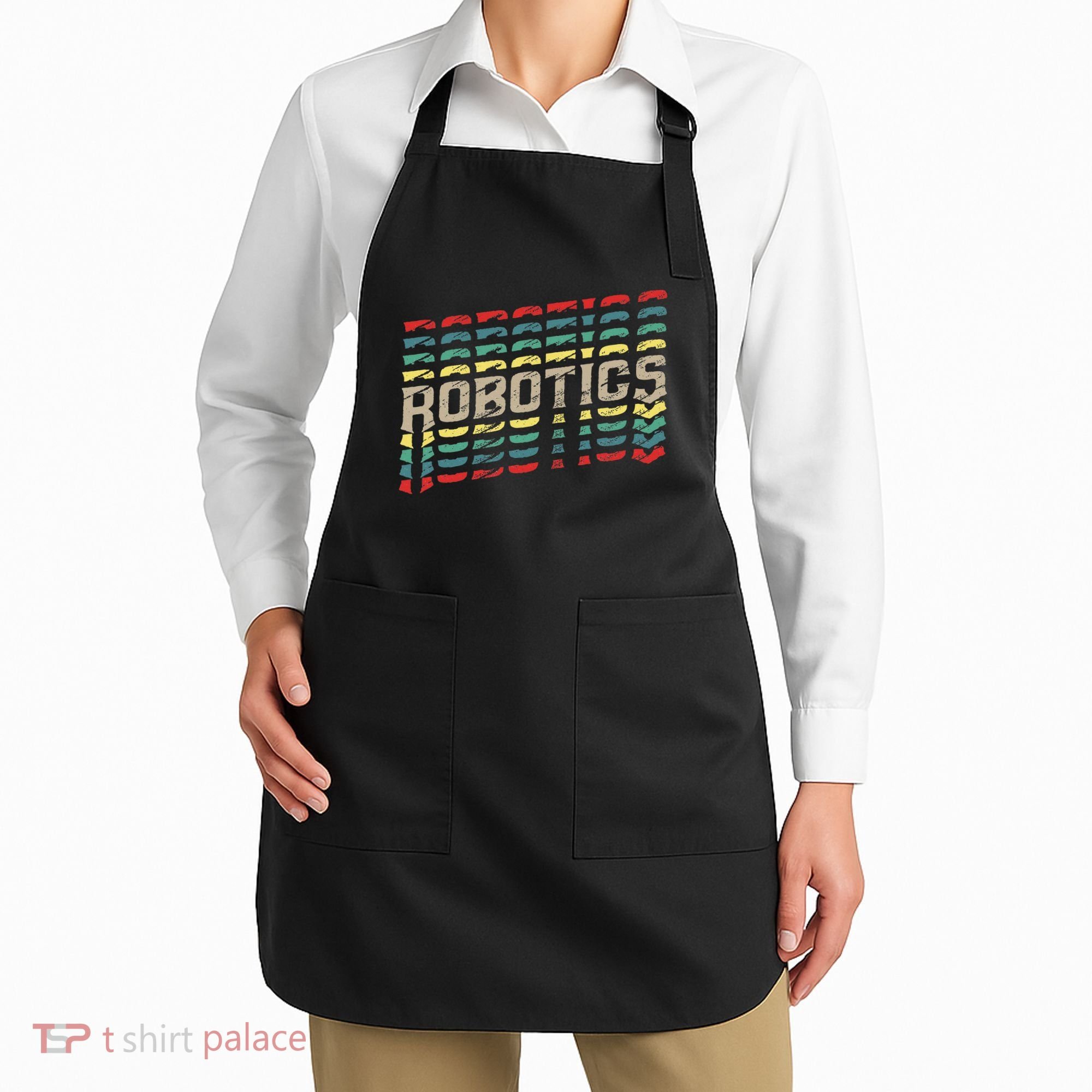 Robotics Robot Builder Engineer Engineering Cyborg Apron