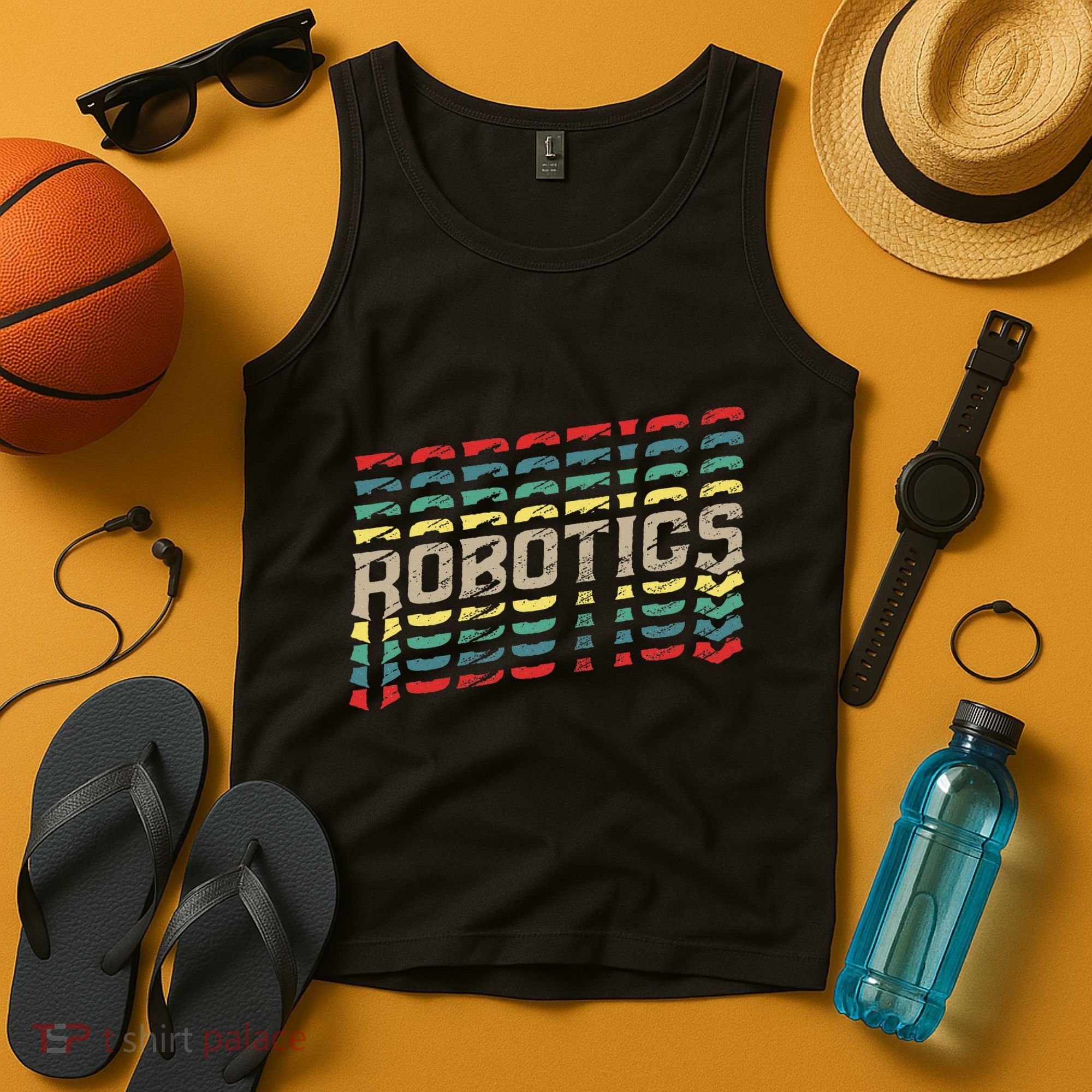 Robotics Robot Builder Engineer Engineering Cyborg Tank Top