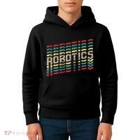 Robotics Robot Builder Engineer Engineering Cyborg Kids Hoodie thumb 4