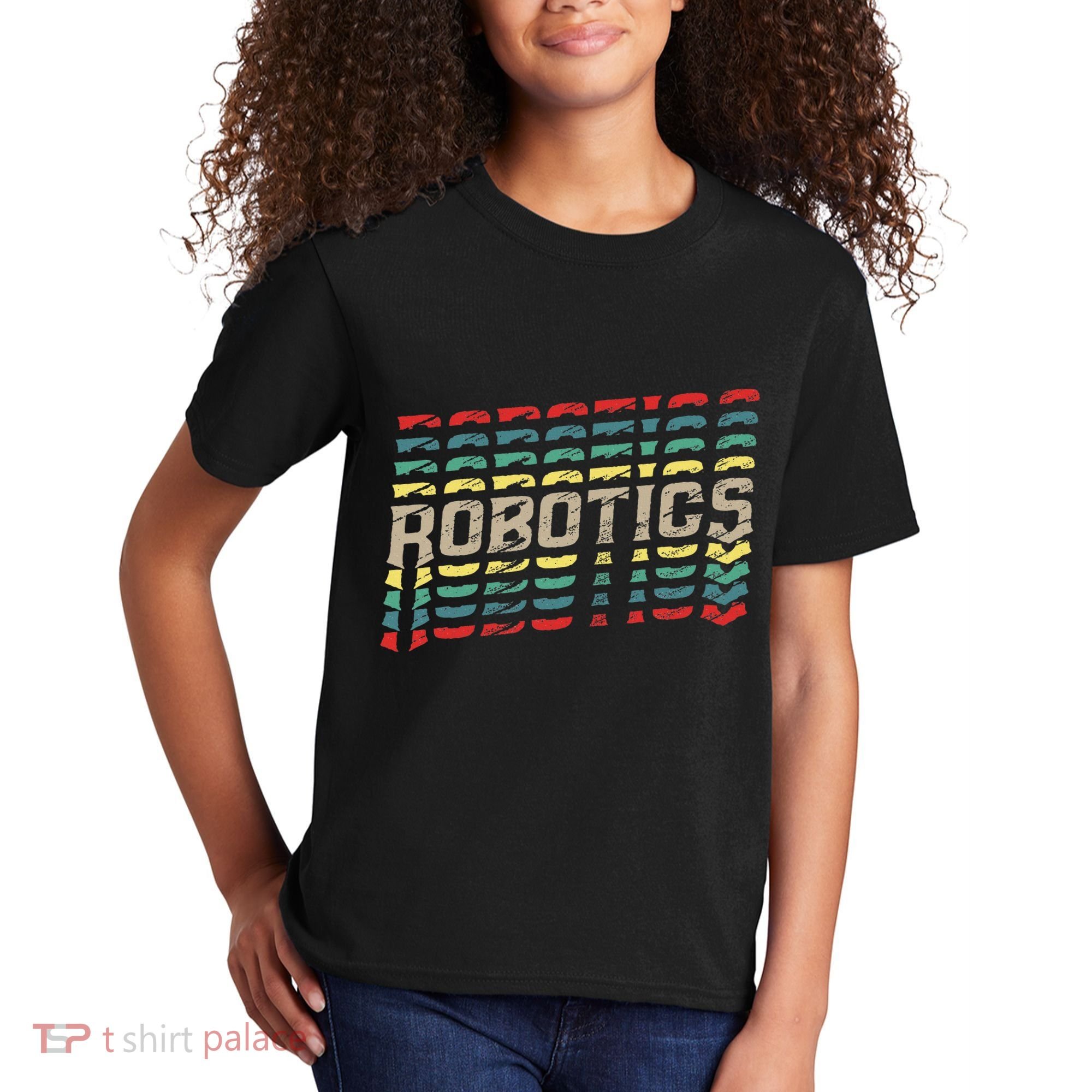 Robotics Robot Builder Engineer Engineering Cyborg Kids T-Shirt