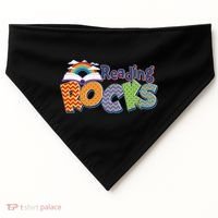 Reading Rocks Book Lover Reading Fan USA-Made Doggie Bandana thumb 0