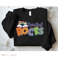 Reading Rocks Book Lover Reading Fan Sweatshirt thumb 2