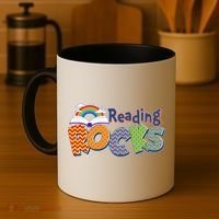 Reading Rocks Book Lover Reading Fan Coffee Mug thumb 4