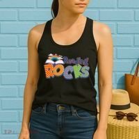 Reading Rocks Book Lover Reading Fan Women's Tank Top thumb 2