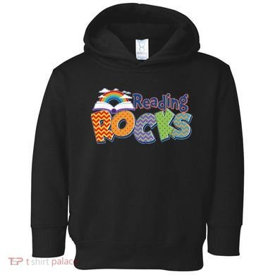 Reading Rocks Book Lover Reading Fan Toddler Hoodie