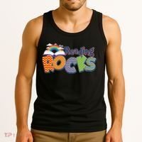 Reading Rocks Book Lover Reading Fan Tank Top thumb 3