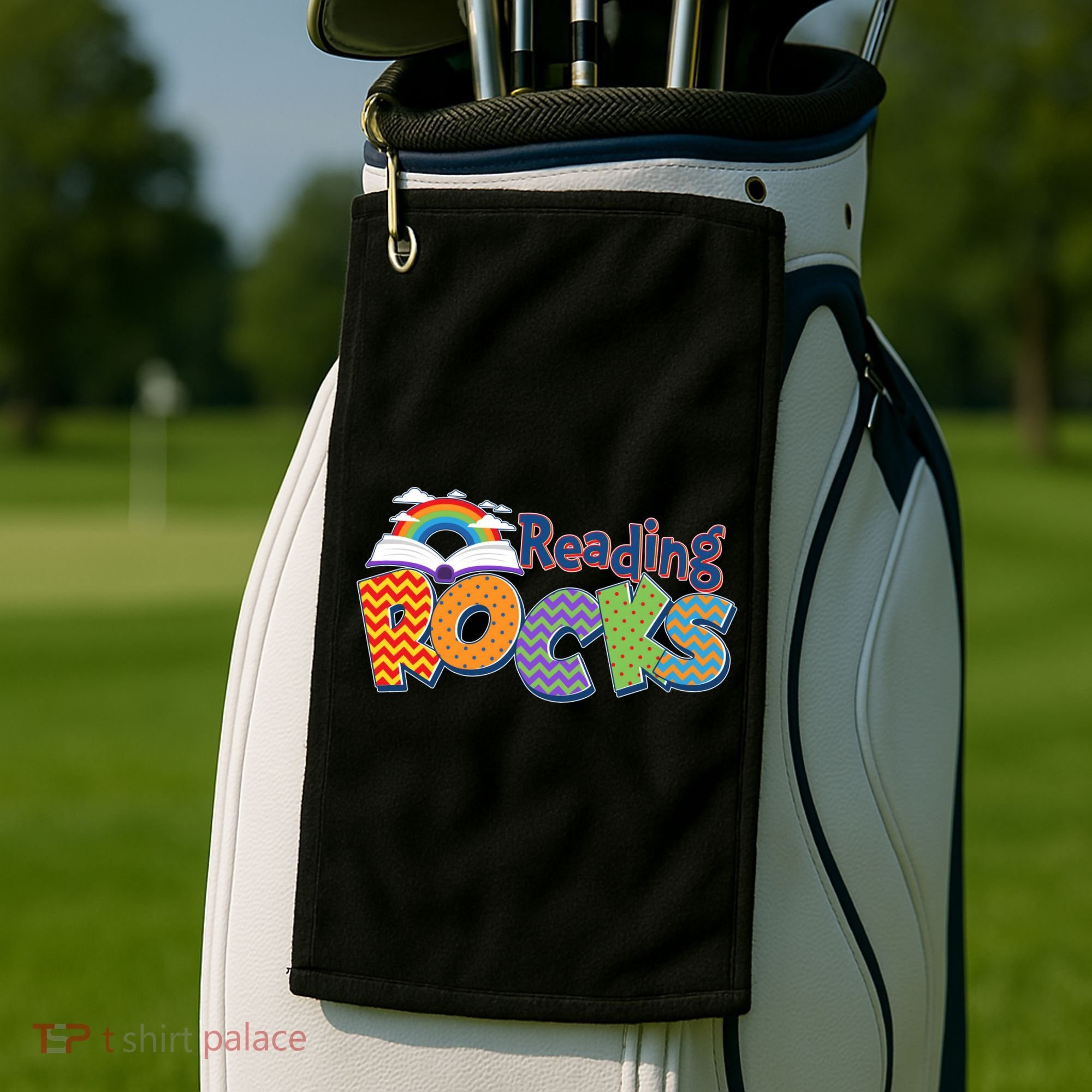Reading Rocks Book Lover Reading Fan Golf Towel