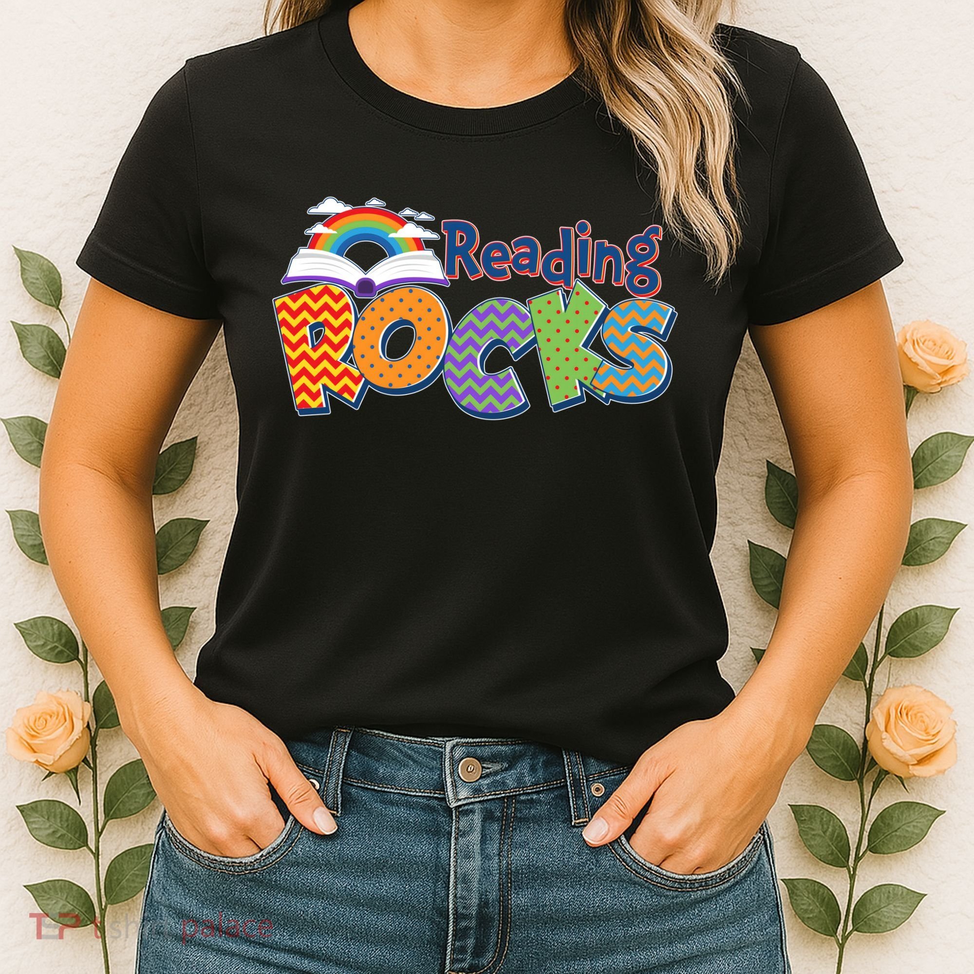 Reading Rocks Book Lover Reading Fan Women's T-Shirt