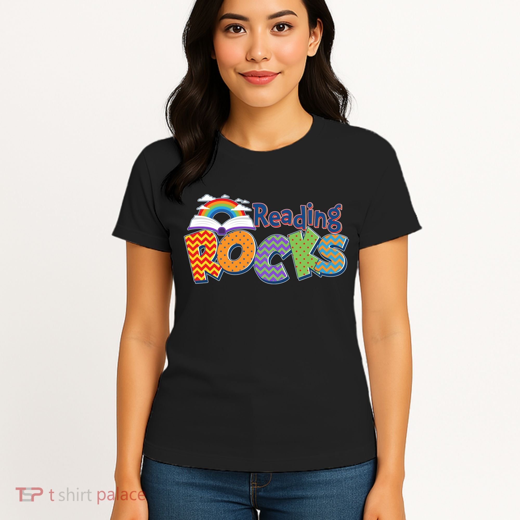 Reading Rocks Book Lover Reading Fan Women's T-Shirt