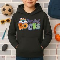 Reading Rocks Book Lover Reading Fan Kids Hoodie thumb 2