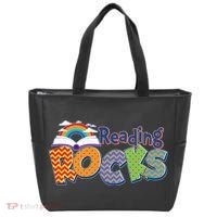 Reading Rocks Book Lover Reading Fan Tote Bag thumb 0