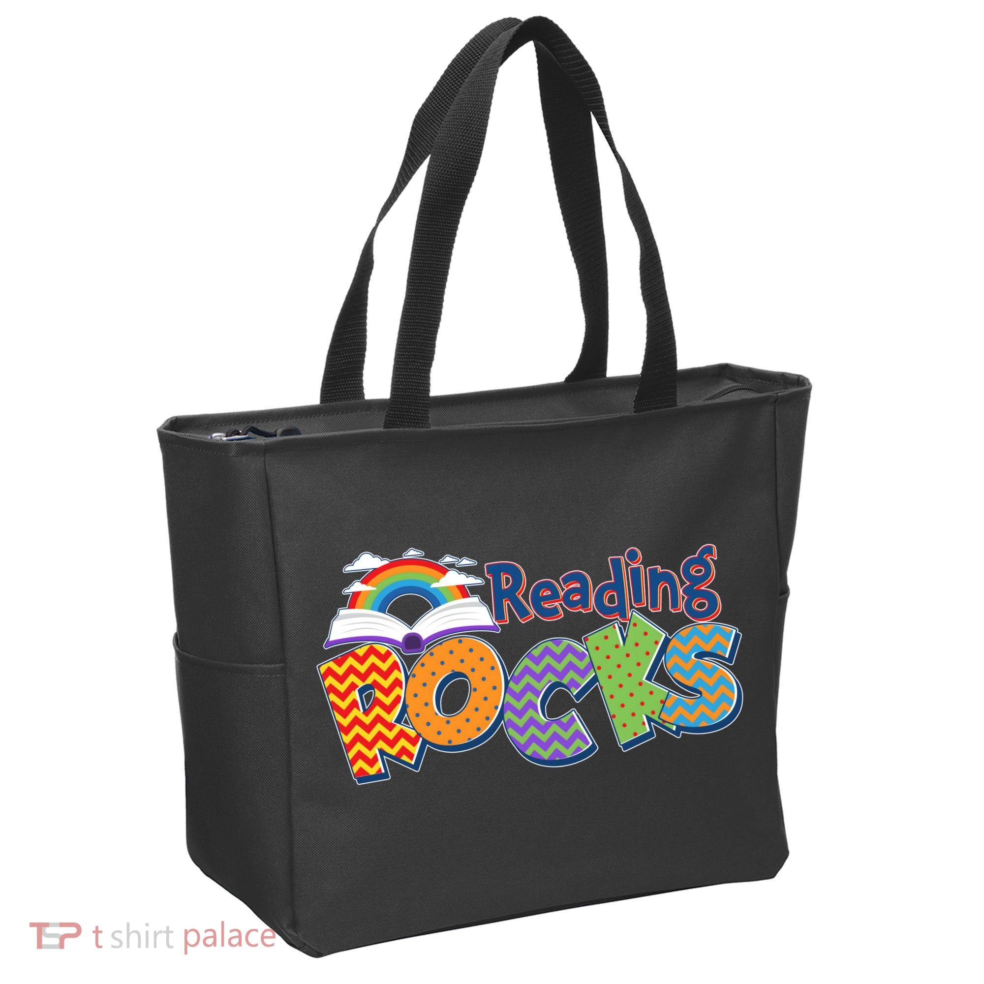 Reading Rocks Book Lover Reading Fan Tote Bag