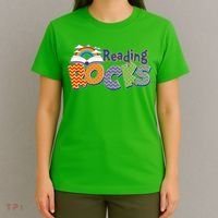 Reading Rocks Book Lover Reading Fan T-Shirt thumb 4