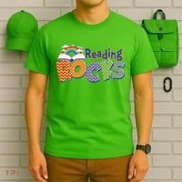 Reading Rocks Book Lover Reading Fan T-Shirt thumb 6