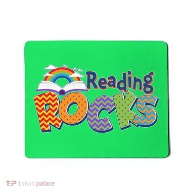Reading Rocks Book Lover Reading Fan Mousepad