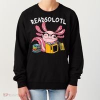 Readsolotl Read Books Lover Axolotl Women's Sweatshirt thumb 0
