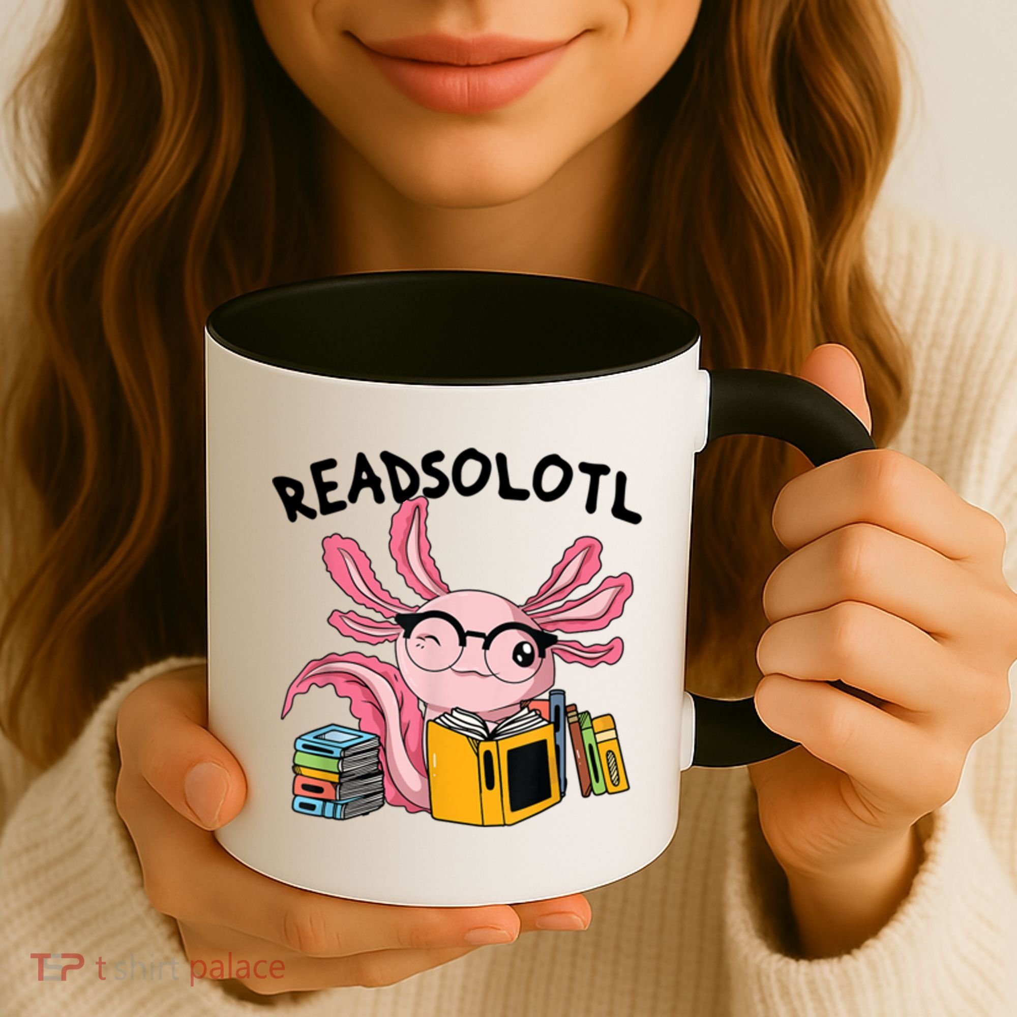 Readsolotl Read Books Lover Axolotl Coffee Mug