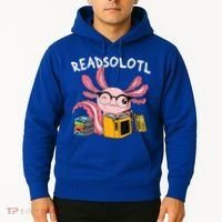 Readsolotl Read Books Lover Axolotl Hoodie thumb 2