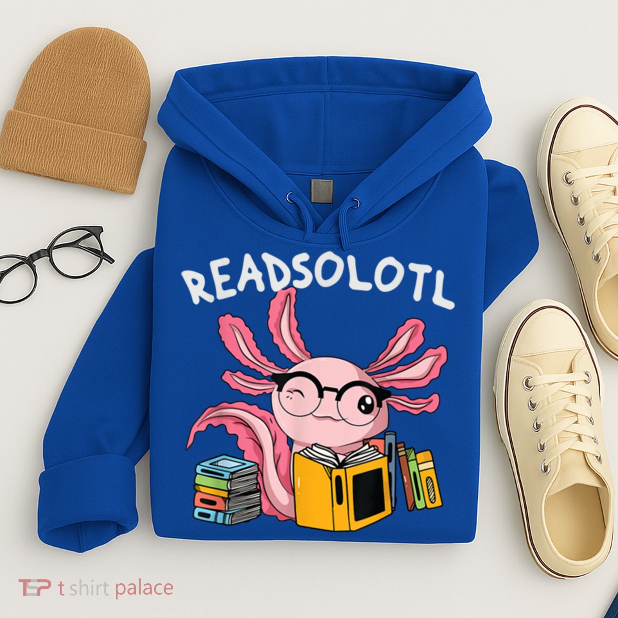 Readsolotl Read Books Lover Axolotl Hoodie