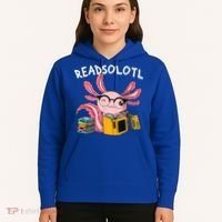 Readsolotl Read Books Lover Axolotl Hoodie thumb 5