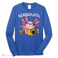 Readsolotl Read Books Lover Axolotl Long Sleeve Shirt thumb 0