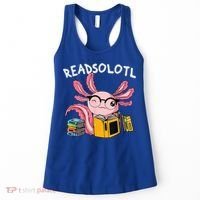 Readsolotl Read Books Lover Axolotl Women's Tank Top thumb 0